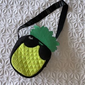 PINK quilted pineapple cooler bag/lunchbox